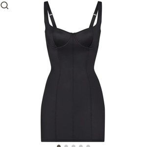 Beautiful black Stretch Satin dress by Skims